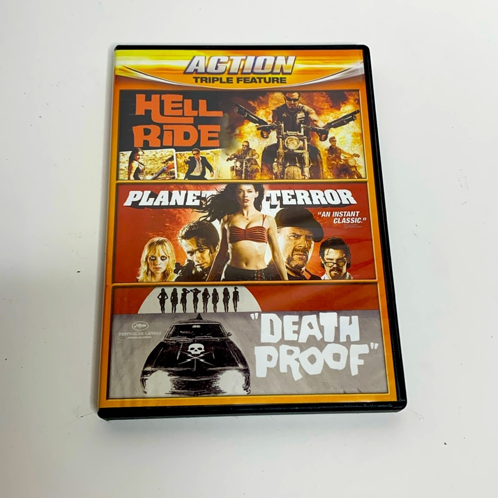 DVD | Quentin Tarantino Cult Classics | 3 Movies | Hell Ride Planet Terror Death